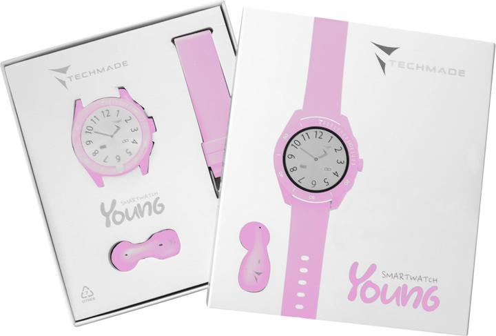 Produktbild Techmade Smart Watch Young Pink Bundle (45 mm)