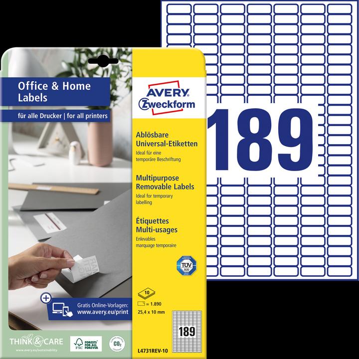 Produktbild Avery Universal-Etiketten