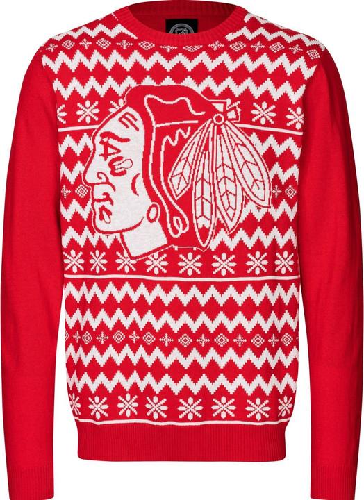 Actual product image Foco NFL Winter Ugly Sweater Pullover Chicago Blackhawks - M (M)