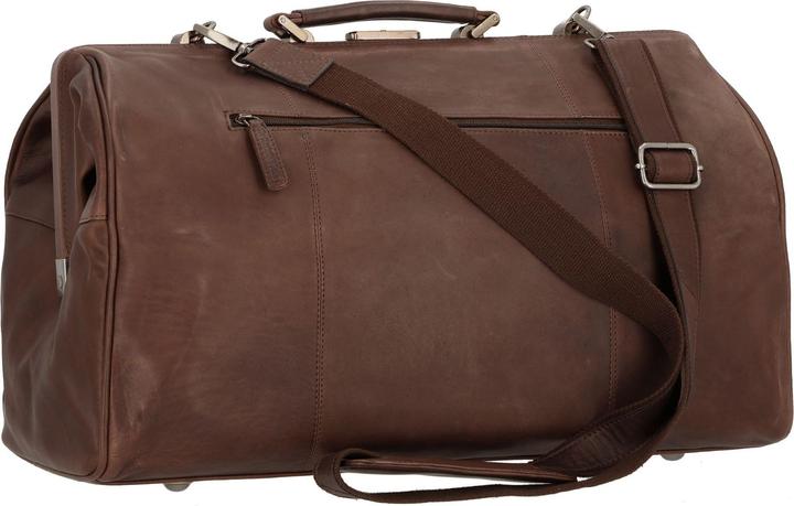 Immagine prodotto The Vegan Cow Chesterfield Marca Leren Weekendtas Bruin Corfu (41.90 l)
