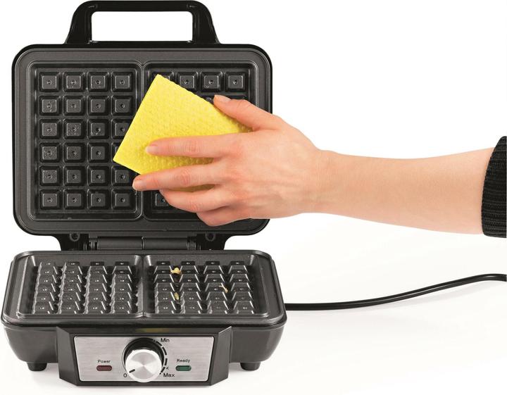 Produktbild Gourmetmaxx Waffeleisen Schwarz/Silber