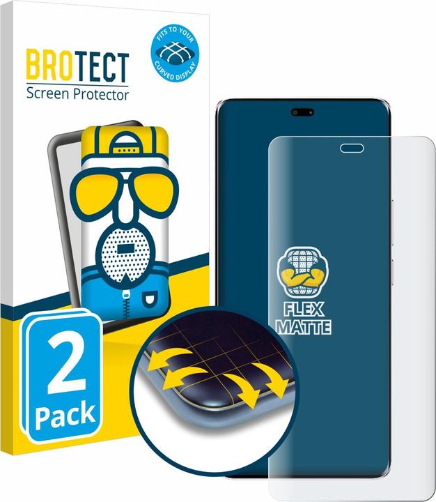 Immagine prodotto BROTECT Full-Screen Pellicola Opaca (2 Pezzo/i, Honor Magic7 Lite)