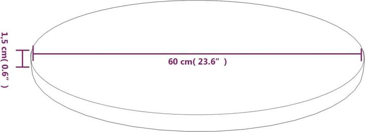 Actual product image VidaXL Jones (60 x 60 x 1.5 cm)