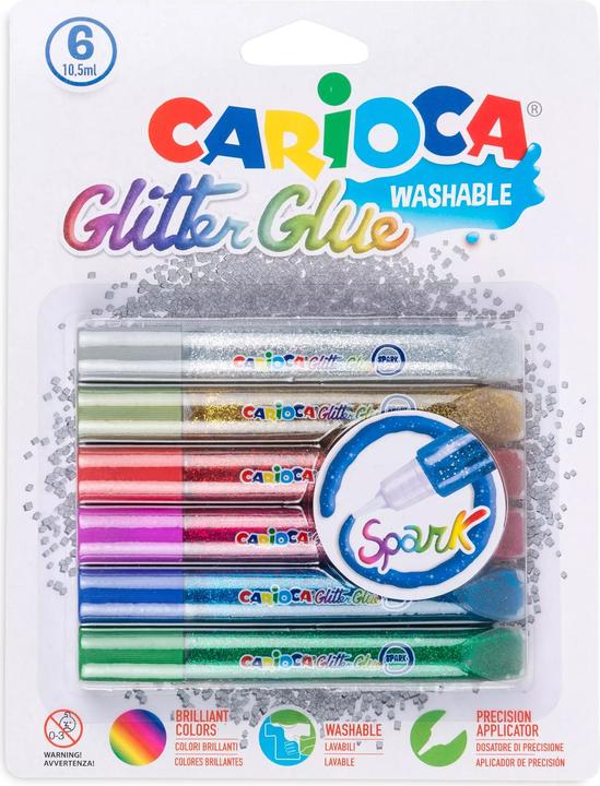 Image du produit Carioca Crayon à paillettes (Multicolore, 6 x)