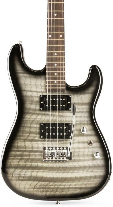 Produktbild Max E-Gitarre GigKit Quilted Style Schwarz (E-Gitarre, Holz)