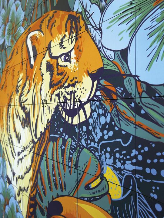 Image du produit Ixxi Jungle du tigre & famille Toucan (120 x 160 cm)