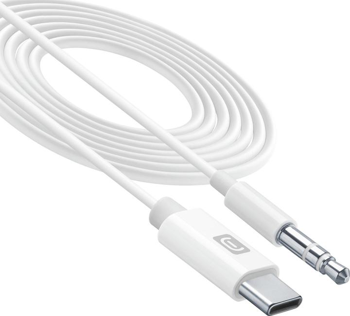 Produktbild Cellularline Audiokabel AUX 100cm USB C USB Type-C auf 3,5mm Klinke (1 m, 3.5mm Klinke (AUX))