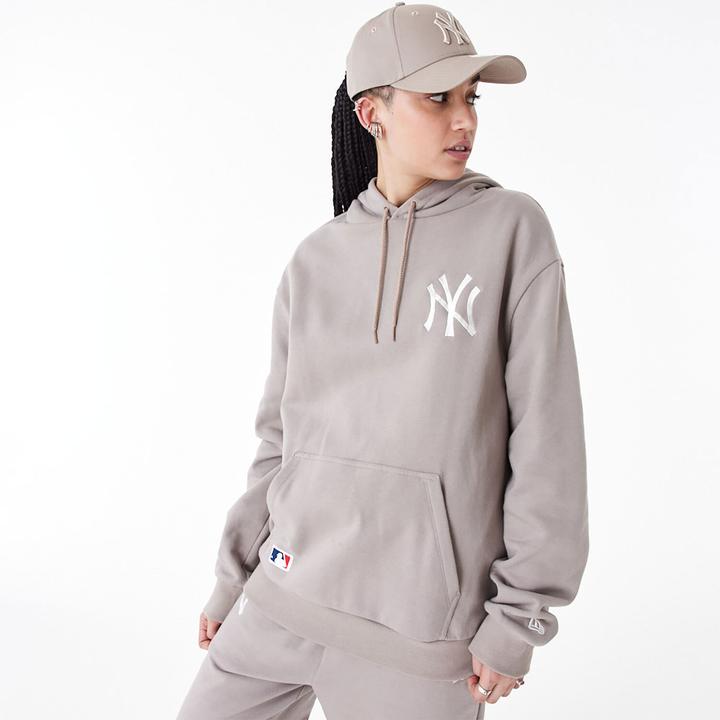 Immagine prodotto New Era Felpa con cappuccio oversize New York Yankees marrone cenere (L)