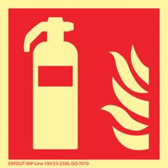 Actual product image Werkstarck Photoluminescent fire protection symbols