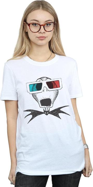 Immagine prodotto Disney Nightmare Before Christmas Jack Skellington 3D Glasses Maglietta Ampia Donna (4XL)