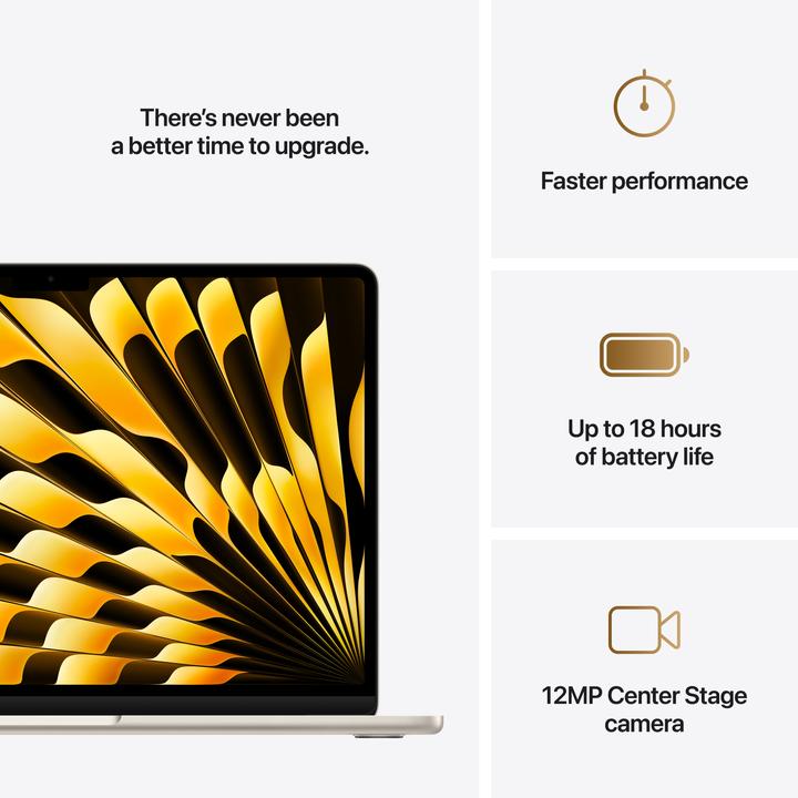 Produktbild Apple MacBook Air – 2025 (13.60", M4, 16 GB, 256 GB, CH)