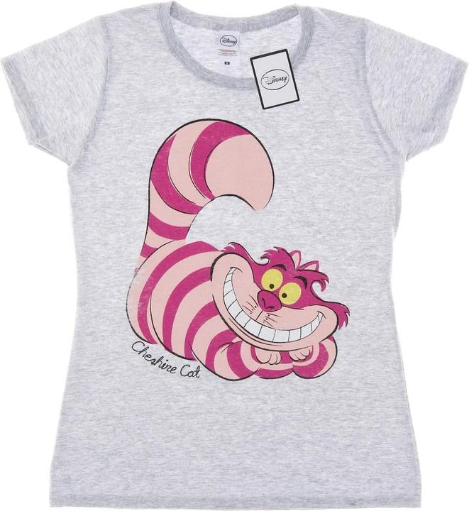 Actual product image Alice In Wonderland Womens/Ladies Cheshire Cat Fitted T-Shirt (XS)