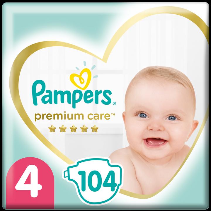 Pampers Premium Care (Taille 4, Pack semi-mensuel, 104 pièce(s))