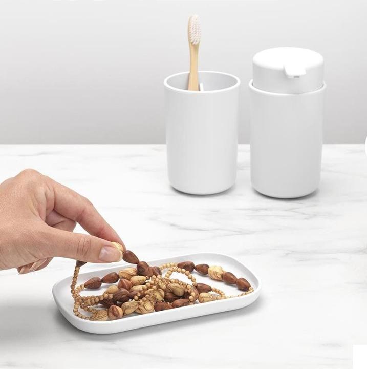 Immagine prodotto Brabantia Set di dispenser per sapone con bicchiere e ciotola per spazzolini da denti
