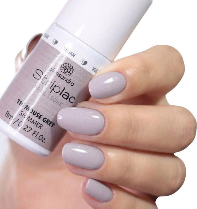 Immagine prodotto Alessandro Striplac Peel o Soak Mouse Grey 8 ml (Grigio, Smalto pelabile)