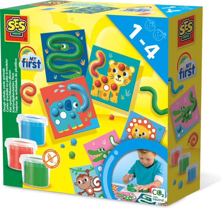 Actual product image Ses Creative My first Plasticine Cards Animals