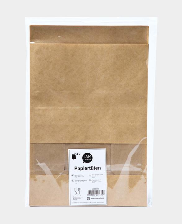 Actual product image I Am Creative Paper bags, window, for gifts, 4 pcs. (Gift bag, 4 x)