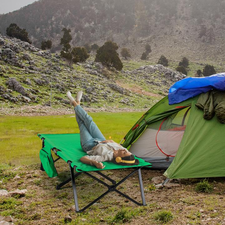 Produktbild Outsunny Campingbett mit seitlicher Tasche