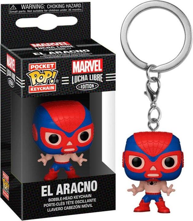 Actual product image Funko Portachiavi Pop! Marvel Lucha Libre : Spider-Man