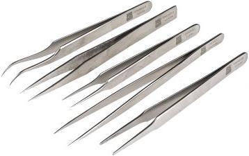 Actual product image Rs Pro Kit of 5 tweezers