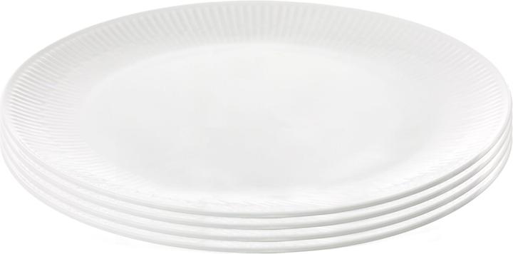 Actual product image Aida Relief - Set of 4 - White lunch plate - 22 cm (35186) (4 x, 22 cm)