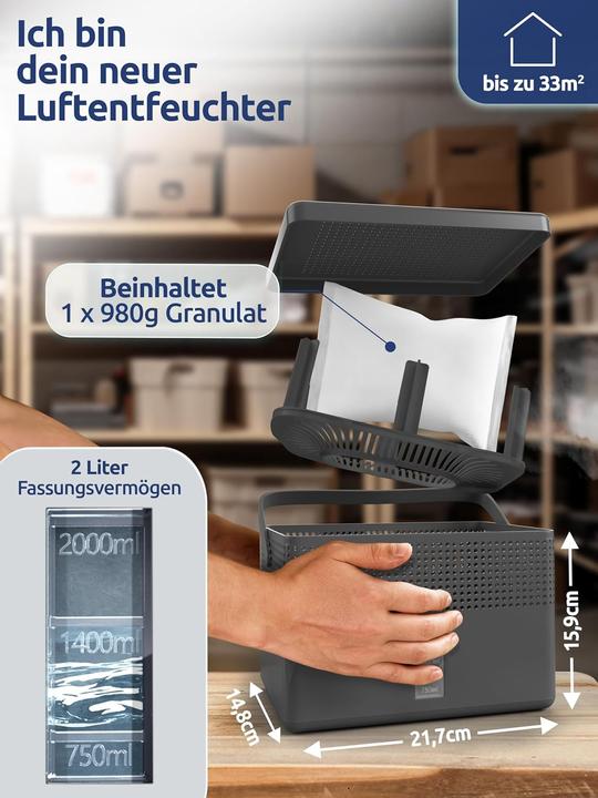 Actual product image BonAura Luftentfeuchter AirOne Max (33 m²)