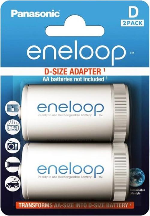 Actual product image Panasonic Eneloop Mono Adapter D (2 pcs., AA, Rechargeable battery)