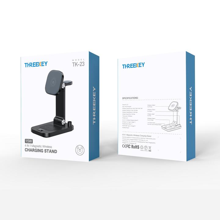 Actual product image ThreeKey wireless charger TK-23 4in1 15W black (15 W)