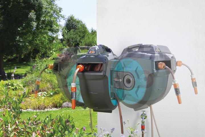 Actual product image Gardena Wall-mounted hose box 35 roll-up automatic Li (35 m)