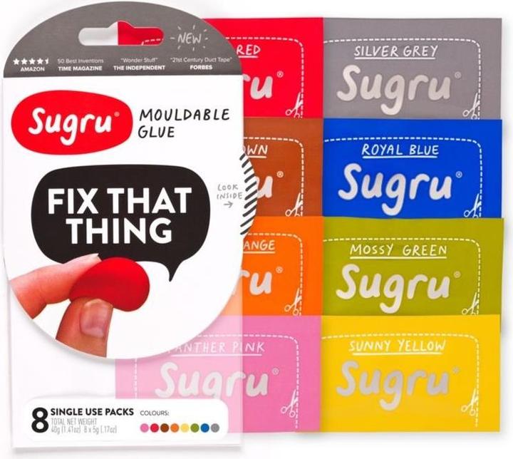 Actual product image tesa Sugru Mixed colours 8-Packs