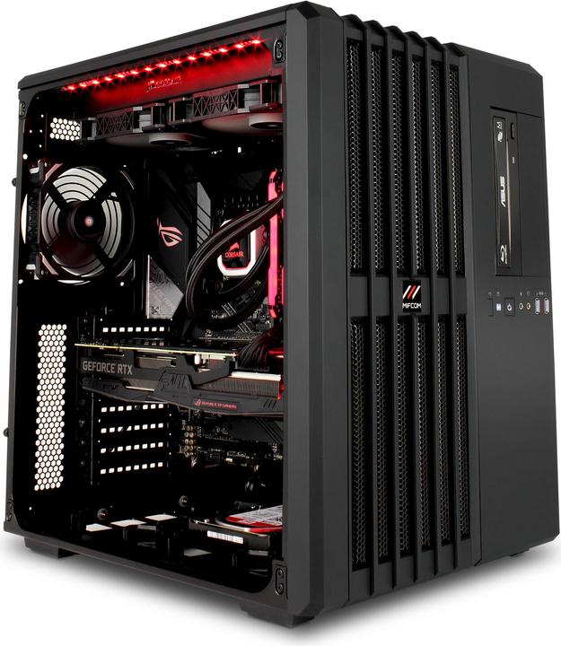 Produktbild Mifcom Battlebox ROG RTX2080Ti (Intel Core i9-9900K, 32 GB, 1000 GB, GeForce RTX 2080 Ti)