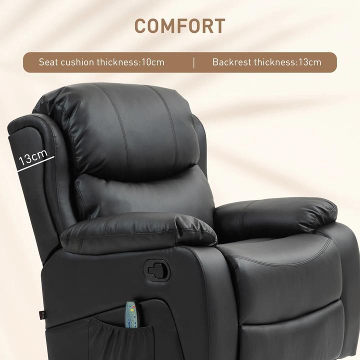Immagine prodotto Swisshandel24 Poltrona relax funzione massaggio funzione reclinazione elettrica funzione riscaldamento sistema di