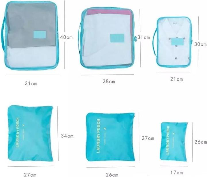 Produktbild JTI Organizer-Set für Reisetaschen - Dunkelblau