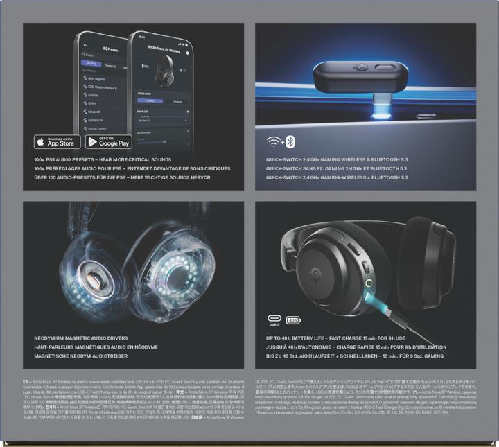 Actual product image SteelSeries Arctis Nova 3PW Black (Wireless)