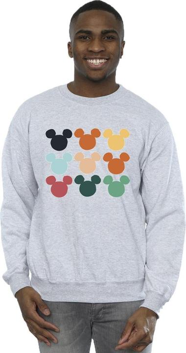 Actual product image Disney Mens Mickey Mouse Heads Square Sweatshirt (XXL)