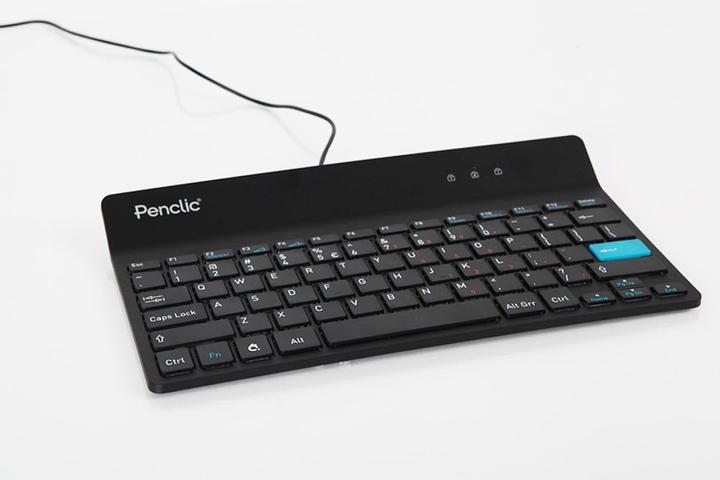 Penclic Mini Keyboard C2 USB schwarz schwedisches Design Ergonomie Tastatur Deutsches Layout (DE, Kabelgebunden)