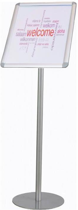 Produktbild Twinco Prospektständer H930xB340mm silber mit Klapprahmen DIN A3 (A3)