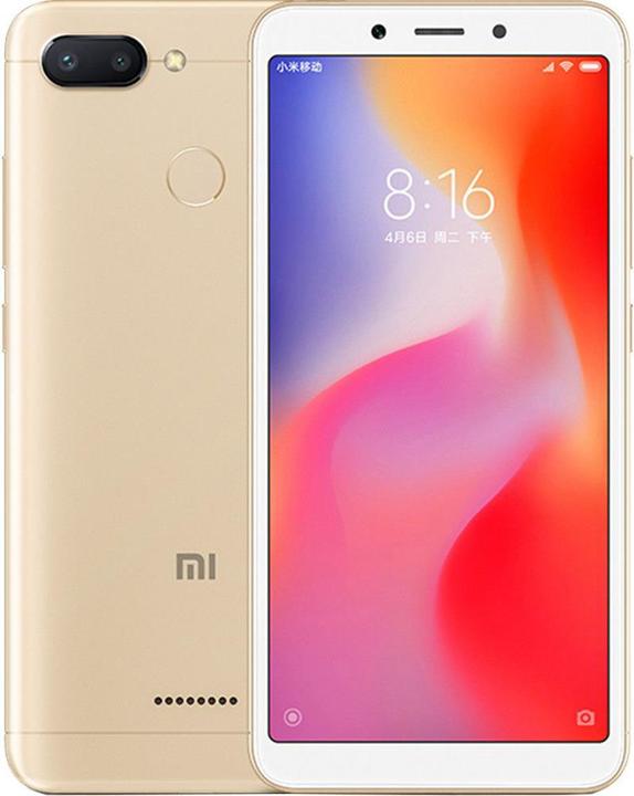 Produktbild Xiaomi Redmi 6 (64 GB, Gold, 5.45", Hybrid Dual SIM, 12 Mpx, 4G)