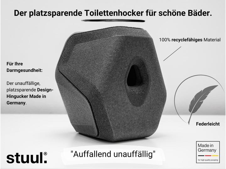 Produktbild Stuul Charcoal Toilettenhocker