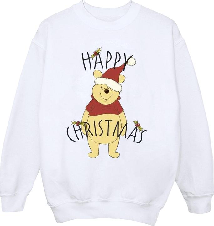 Produktbild Disney Winnie The Pooh Happy Christmas Holly Sweatshirt (M)