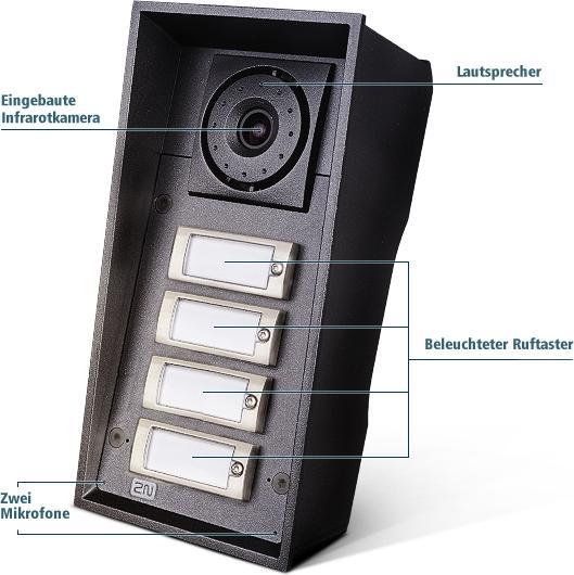 Produktbild 2N Helios IP Force - 4 buttons (Ethernet)
