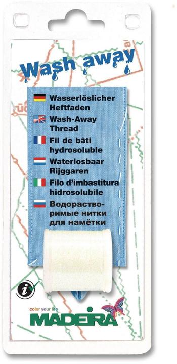 Produktbild Madeira Spezialgarn Wash Away Heftfaden (200 m)