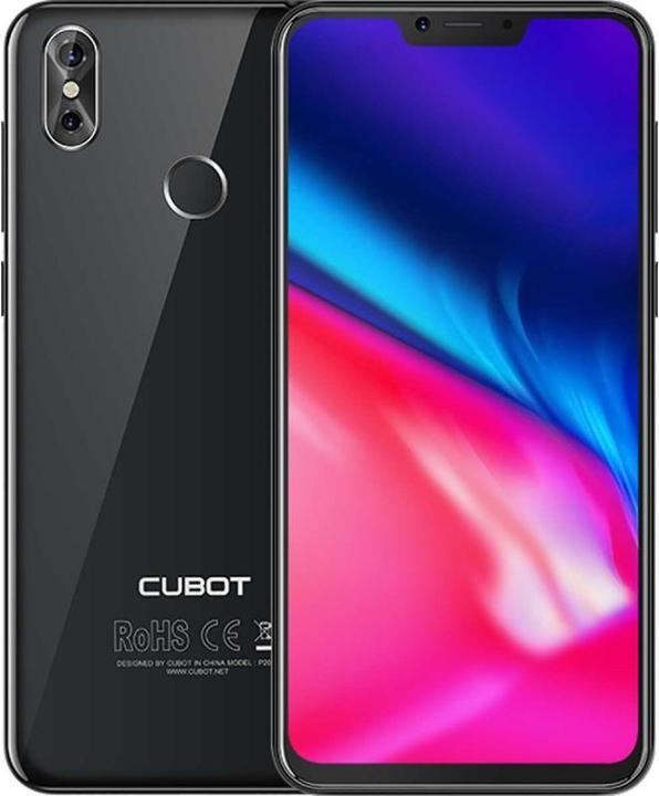 Cubot P20 (64 GB, Black, 6.18", Hybrid Dual SIM, 20 Mpx, 4G)