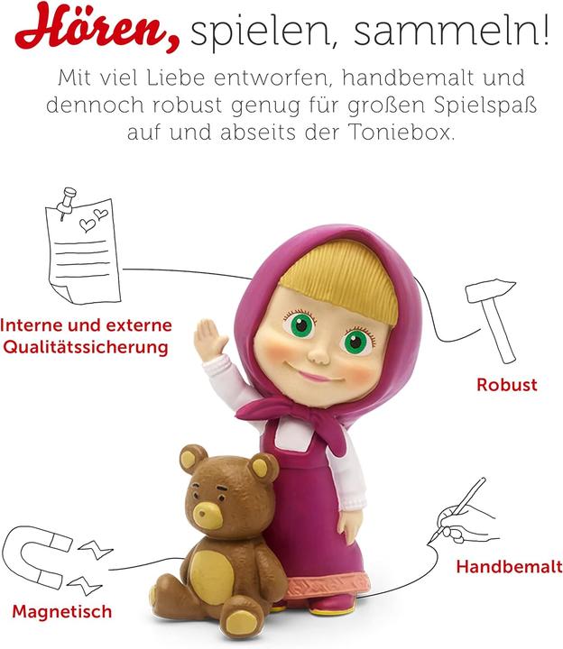 Actual product image Tonies Mascha und der Bär - A new friend for Mascha (German)