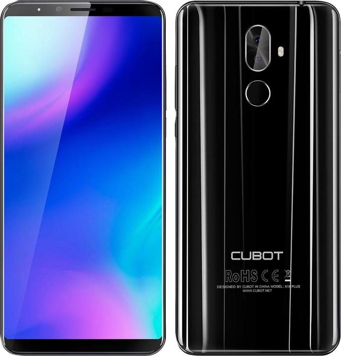 Actual product image Cubot X18 Plus (64 GB, Black, 5.99", Hybrid Dual SIM, 20 Mpx, 4G)