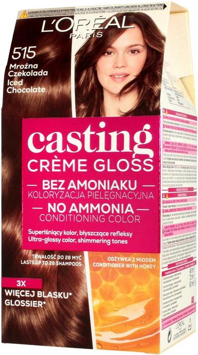 L'Oréal Paris Creme Gloss Coloring cream no. 515 Frosty Chocolate (515 Mrożna Czekolada)