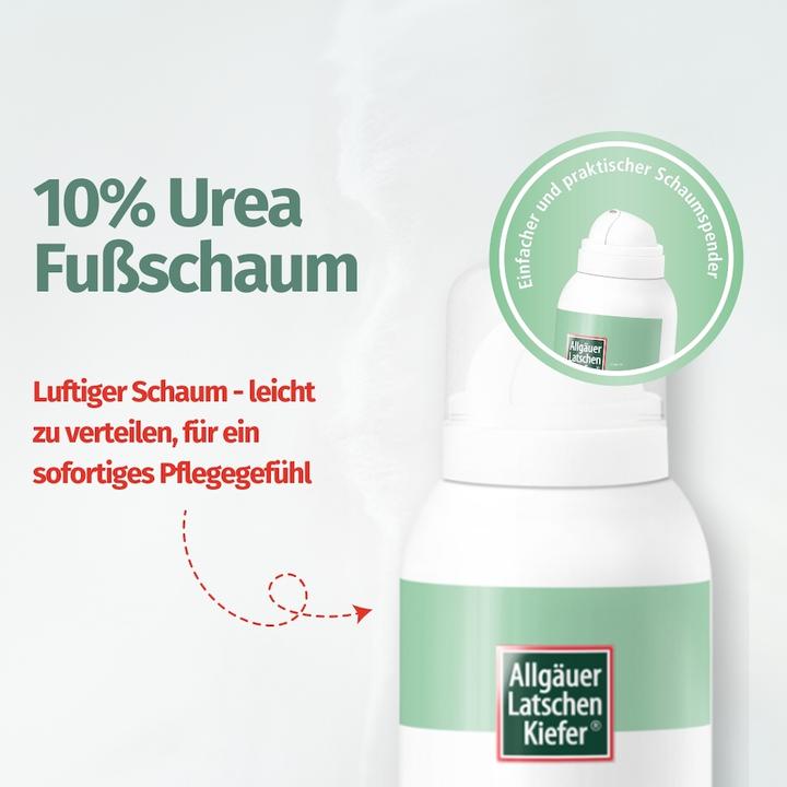 Produktbild Dr. Theiss ALLGÄUER LATSCHENKIEFER 10% Urea Fussschaum, 150 ml Schaum (Fussbad, 150 ml)