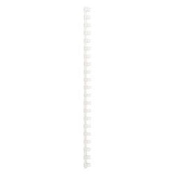Image du produit GBC Dos de classeur 12mm, 21 anneaux, blanc, 100 pcs.