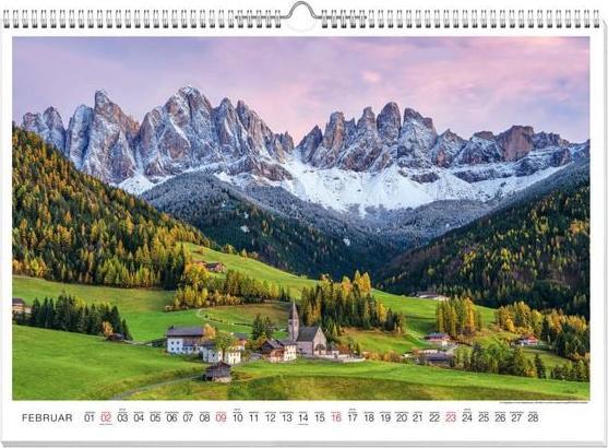 Actual product image South Tyrol Premium Calendar 2025 (60 x 42 cm, German)
