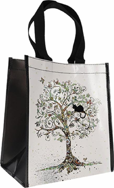 Image du produit Kiub sac cabas plastique recyclé chat arbre de vie bug art